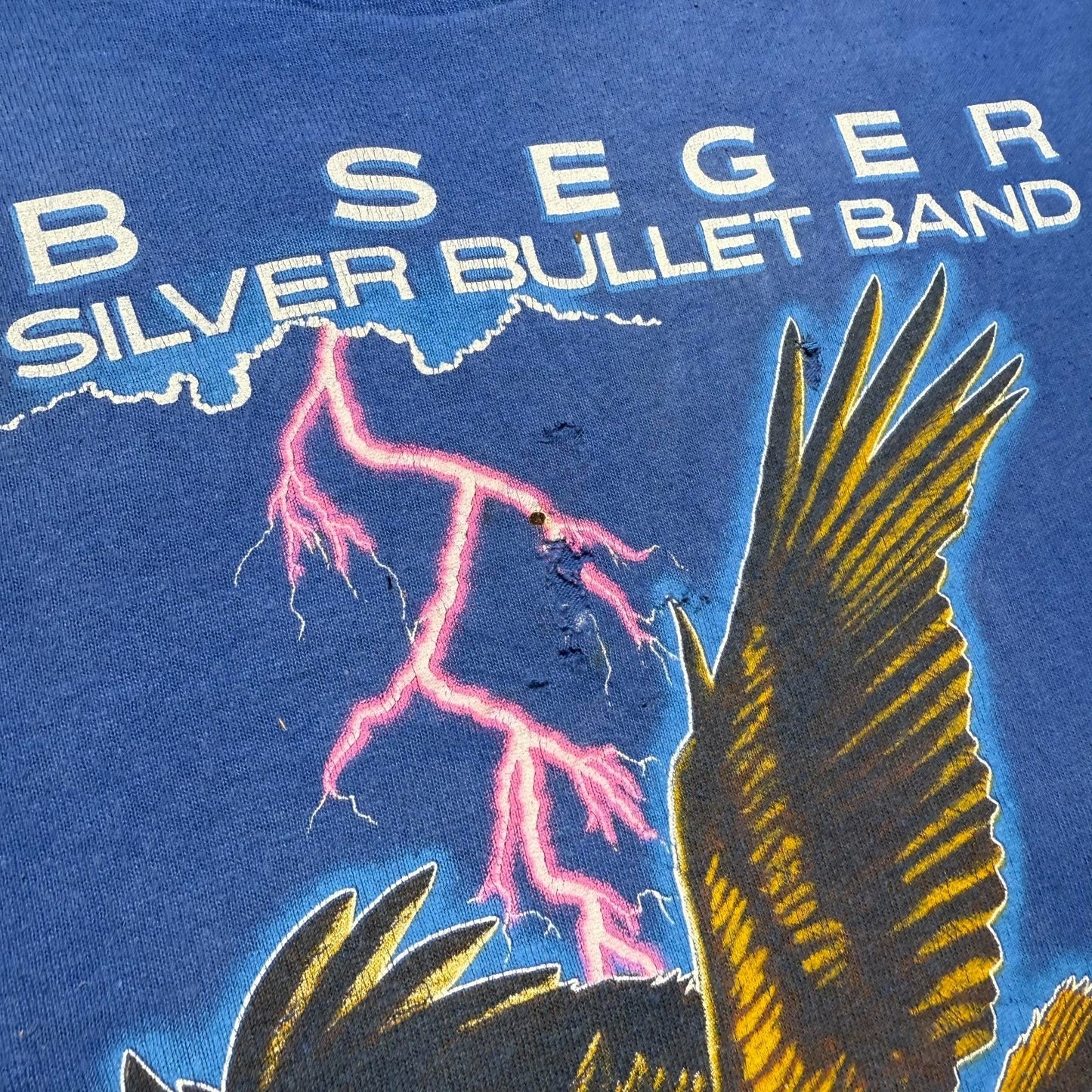 Vintage 1986 Bob Seger and The Silver Bullet Band American Tour T-Shirt - Medium