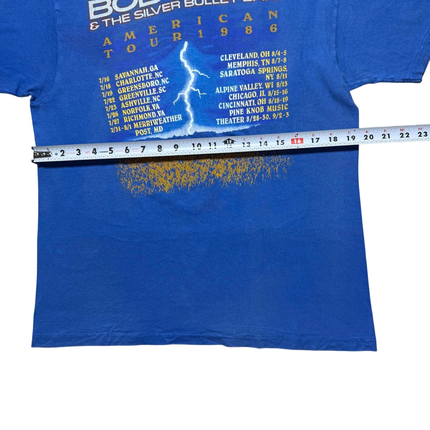 Vintage 1986 Bob Seger and The Silver Bullet Band American Tour T-Shirt - Medium