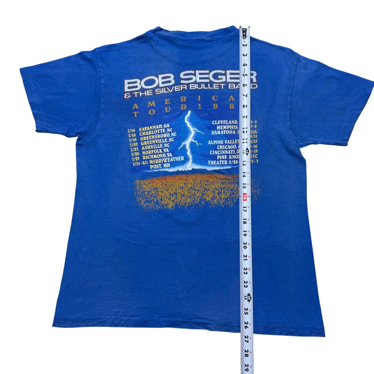 Vintage 1986 Bob Seger and The Silver Bullet Band American Tour T-Shirt - Medium