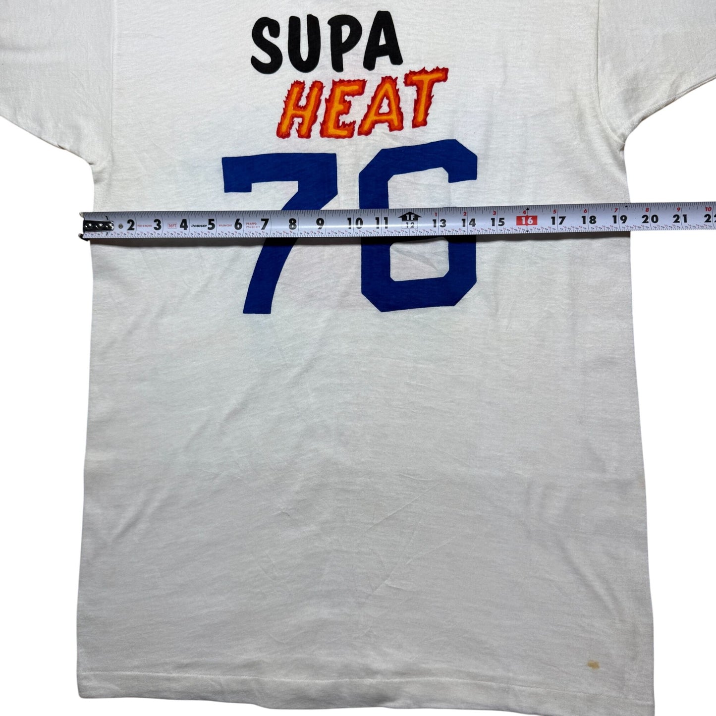 Vintage 70s Champion Supa Heater Supa Heat Band Graphic T-Shirt Ringer Tee