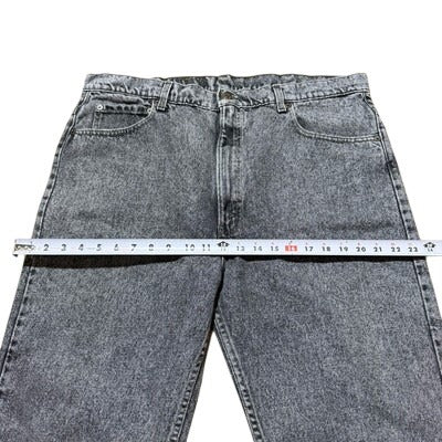 Vintage 90s Levis Jeans 505 Black Stone Wash Straight Leg Regular Denim 40x31
