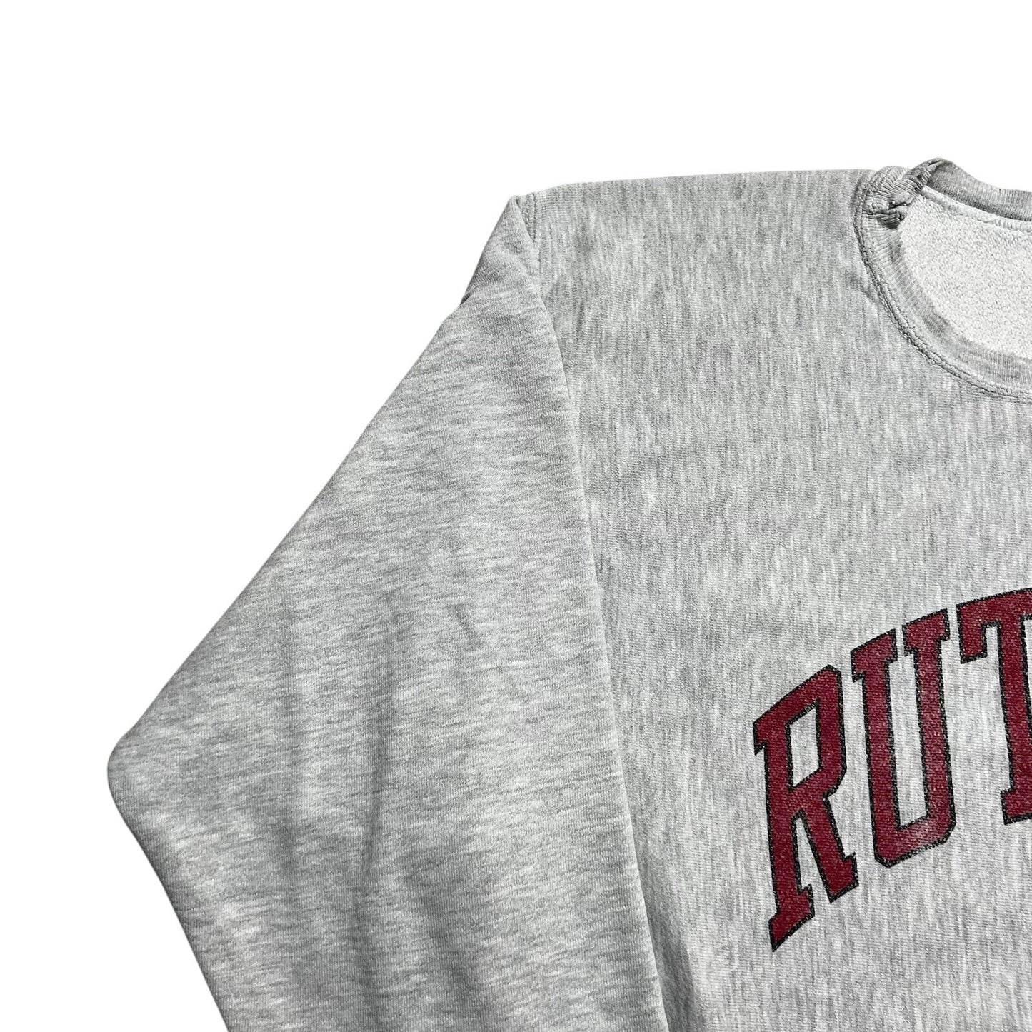 Vintage 90s Distressed Champion RUTGERS College Crewneck Sweatshirt Size Medium