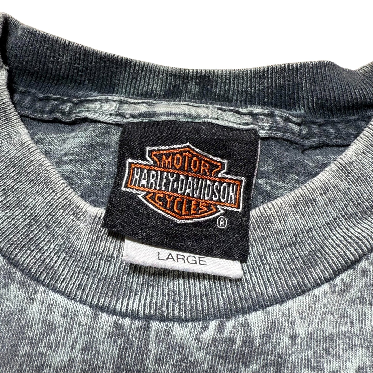 Vintage 1990 Harley Davidson Donahue Delano Minnesota  Acid Wash Shirt - Large