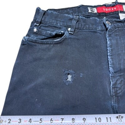 Vintage 90s Levi’s Silvertab Loose Fit Made USA Denim Jeans 34 X 35 Distressed