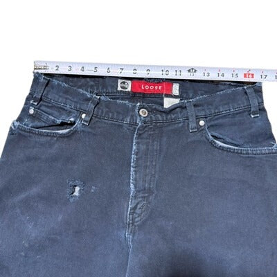 Vintage 90s Levi’s Silvertab Loose Fit Made USA Denim Jeans 34 X 35 Distressed