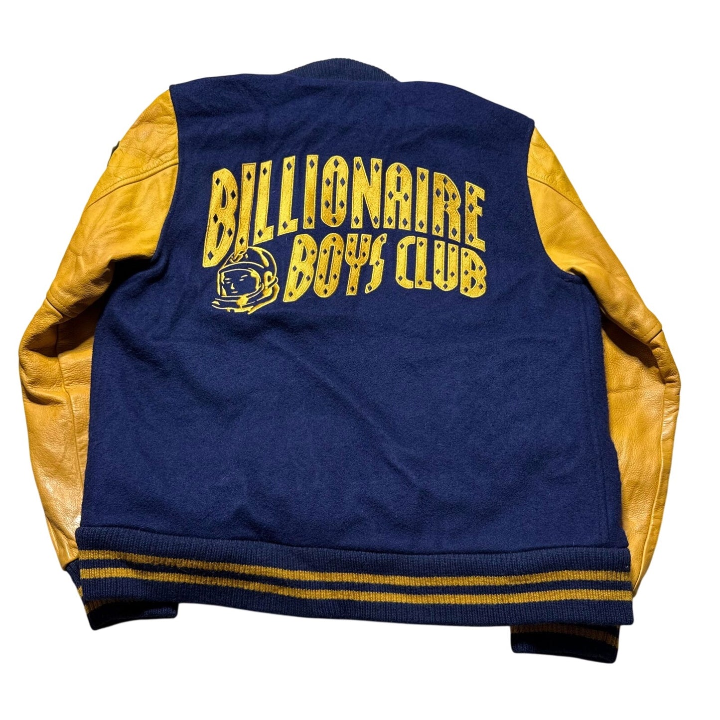 Vintage Y2K Billionaire Boys Club Wool Leather Varsity Letterman Jacket - Medium