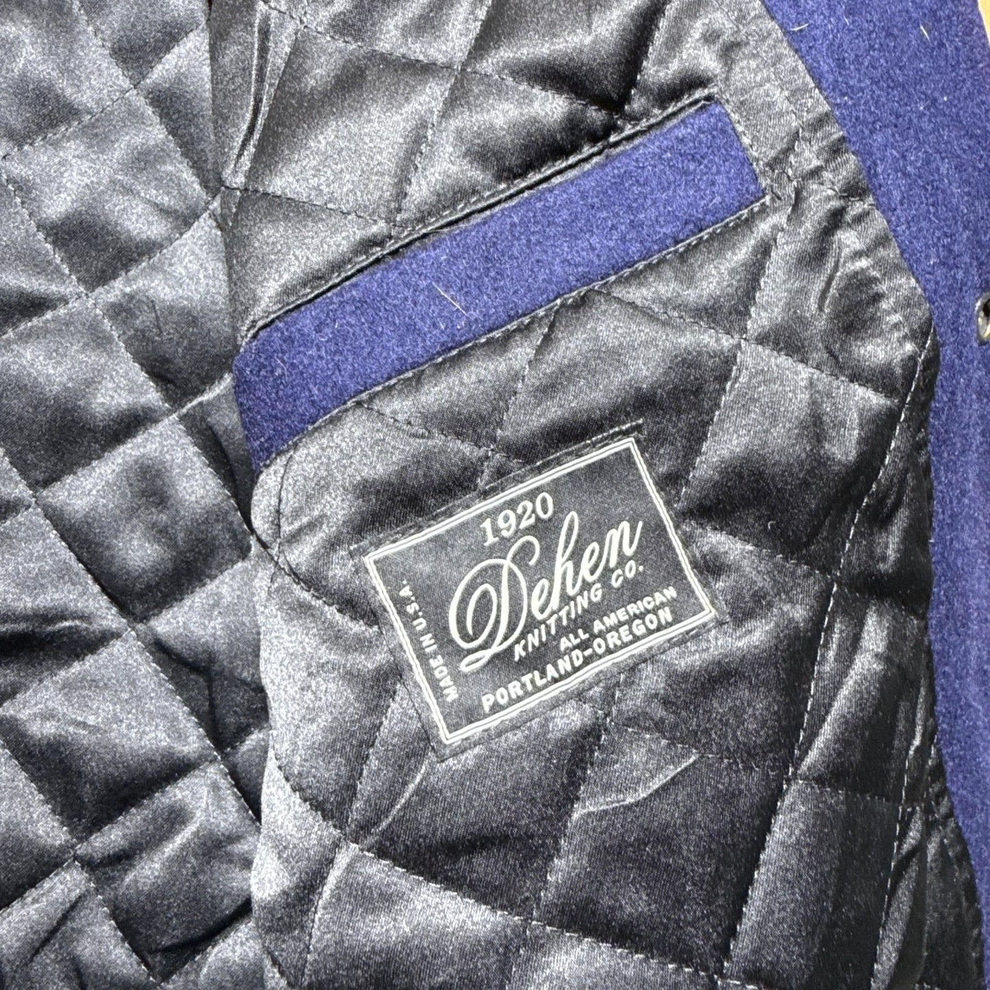Vintage Y2K Billionaire Boys Club Wool Leather Varsity Letterman Jacket - Medium