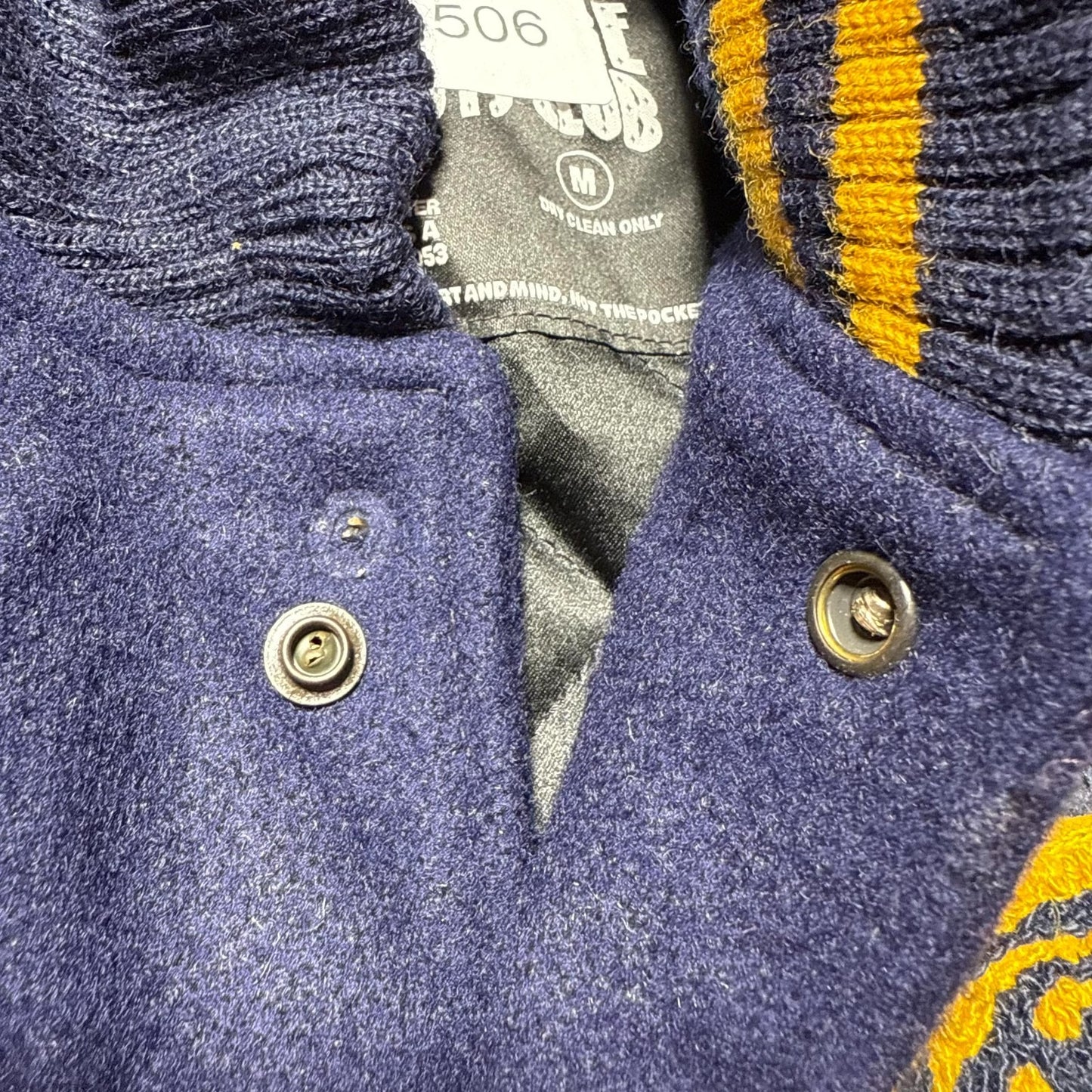 Vintage Y2K Billionaire Boys Club Wool Leather Varsity Letterman Jacket - Medium