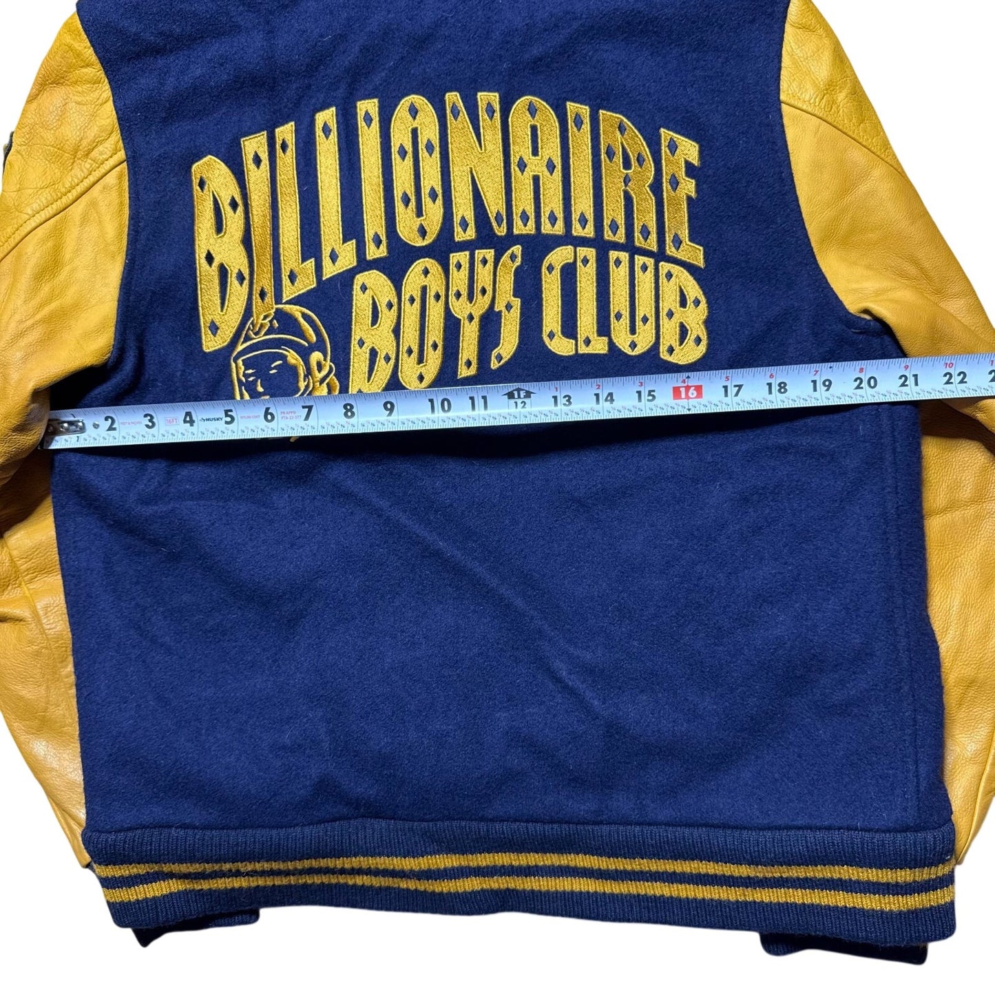 Vintage Y2K Billionaire Boys Club Wool Leather Varsity Letterman Jacket - Medium