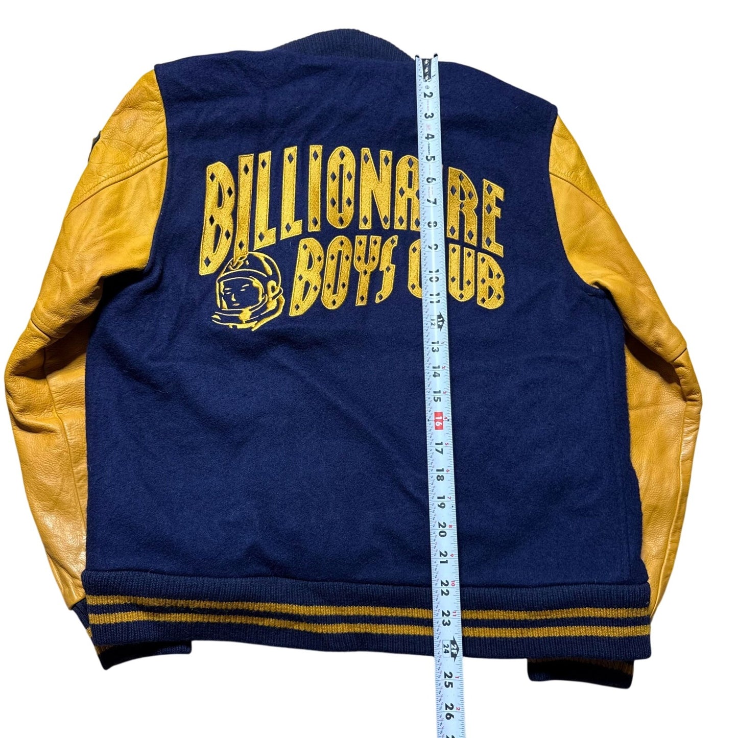 Vintage Y2K Billionaire Boys Club Wool Leather Varsity Letterman Jacket - Medium