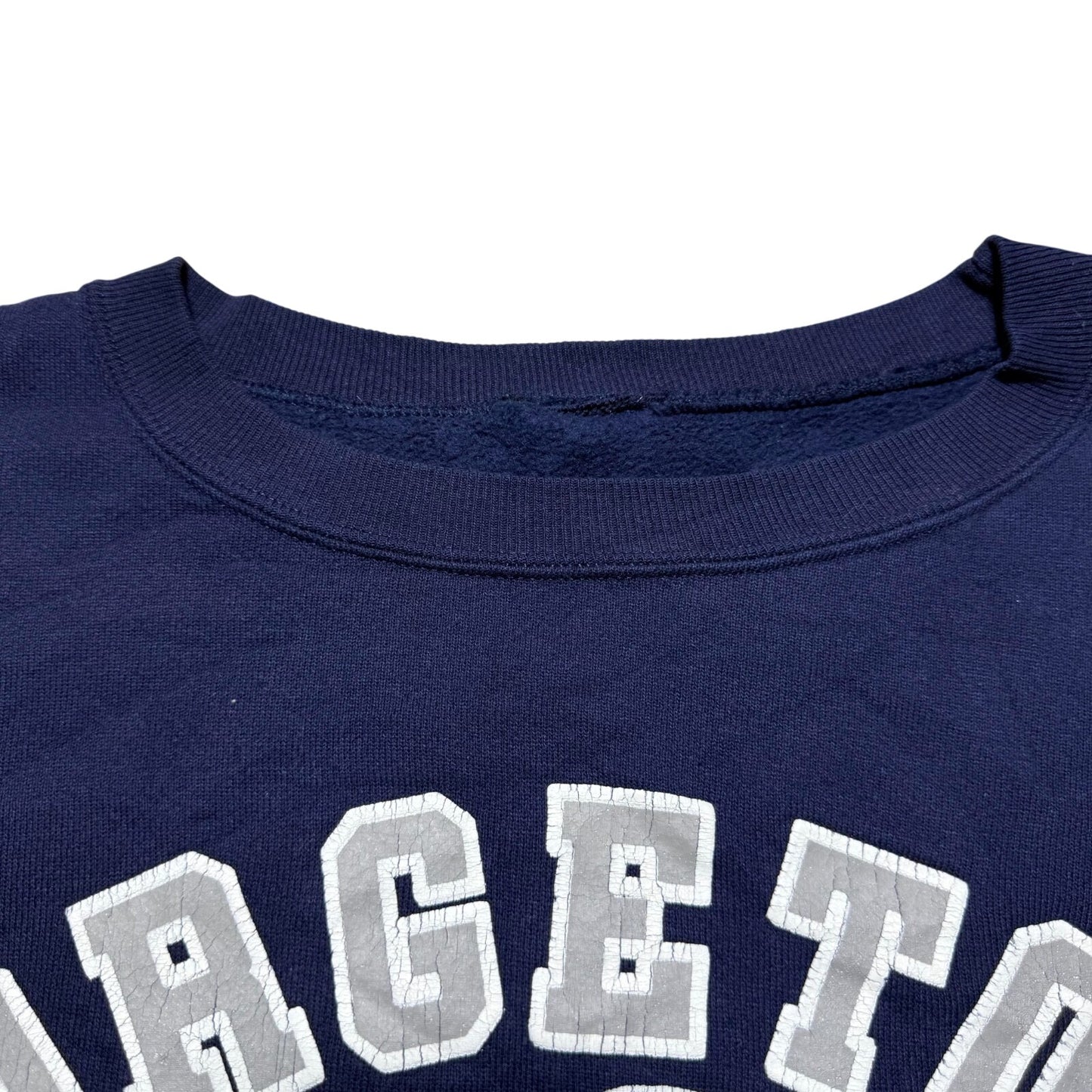 Vintage 90s Georgetown University Hoyas Bulldog NCAA Basketball Sweatshirt - XL