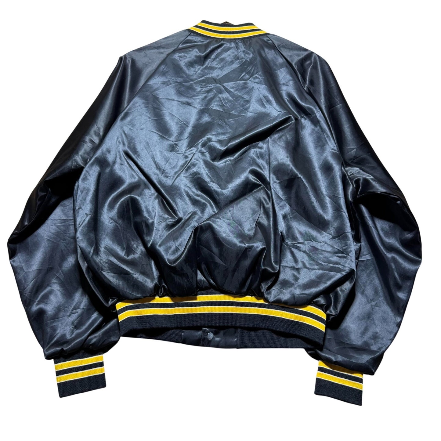 Vintage 1990 NCAA Final Four Satin Bomber Basketball Jacket USA Made Size Large