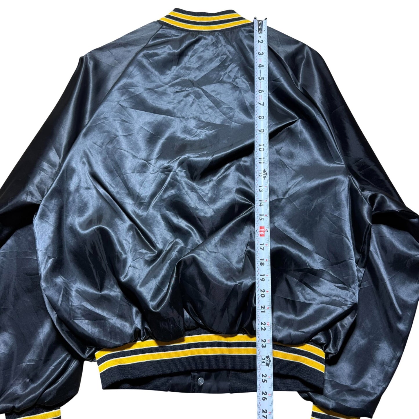 Vintage 1990 NCAA Final Four Satin Bomber Basketball Jacket USA Made Size Large