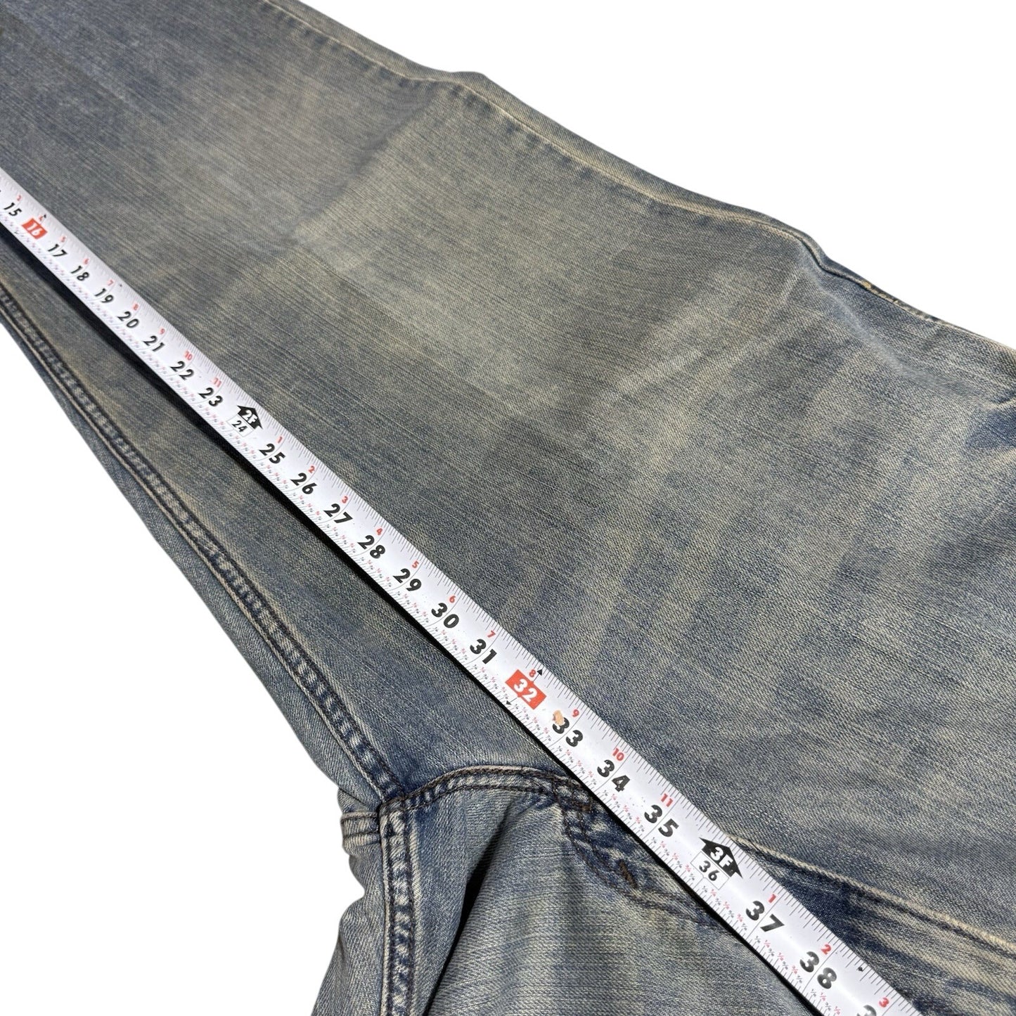 Vintage Y2K RELAXED Baggy SILVERTAB LEVIS Medium Wash JEANS 35 X 32 SILVER TAB