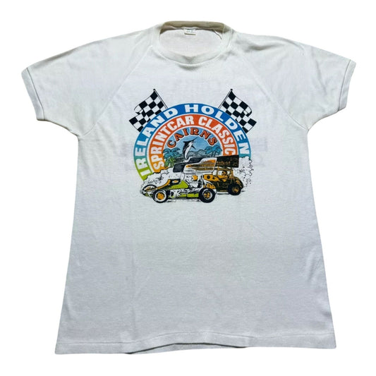 Vintage 70s Ireland Holden Sprint Car Classic Cairns Racing Shirt Size Medium