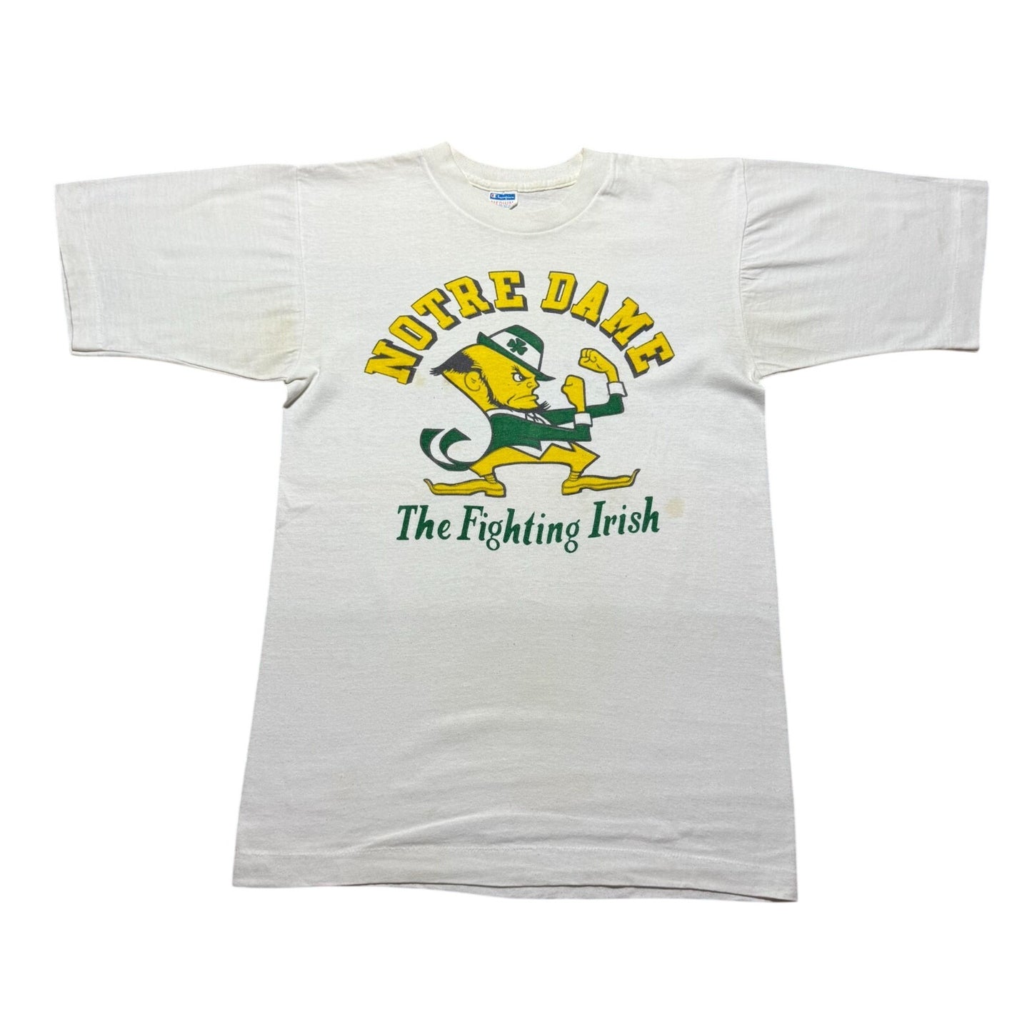 Vintage 70s Champion University of Notre Dame Fighting Irish T-Shirt - Medium