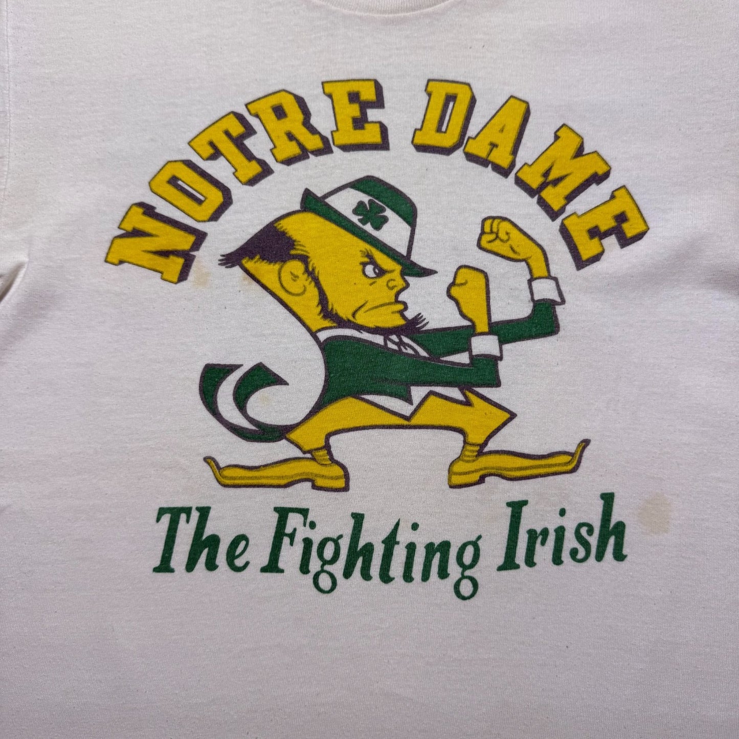 Vintage 70s Champion University of Notre Dame Fighting Irish T-Shirt - Medium
