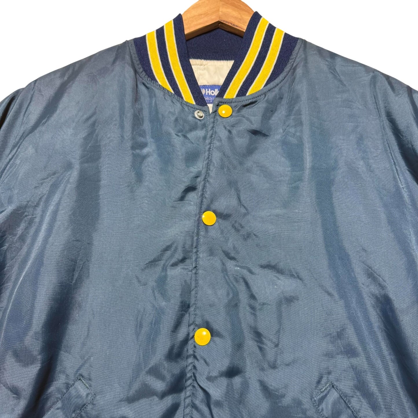 Vintage 80s Stanley Steemer Carpet Cleaning Company Satin Bomber Jacket Size XL